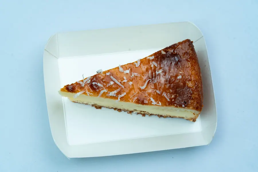 Baked Coconut Cheesecake Slice